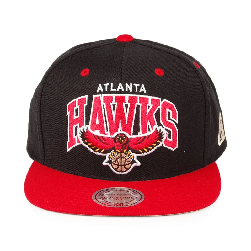 Casquette Snapback NBA Arch 2 Tone Atlanta Hawks noir-rouge MITCHELL & NESS