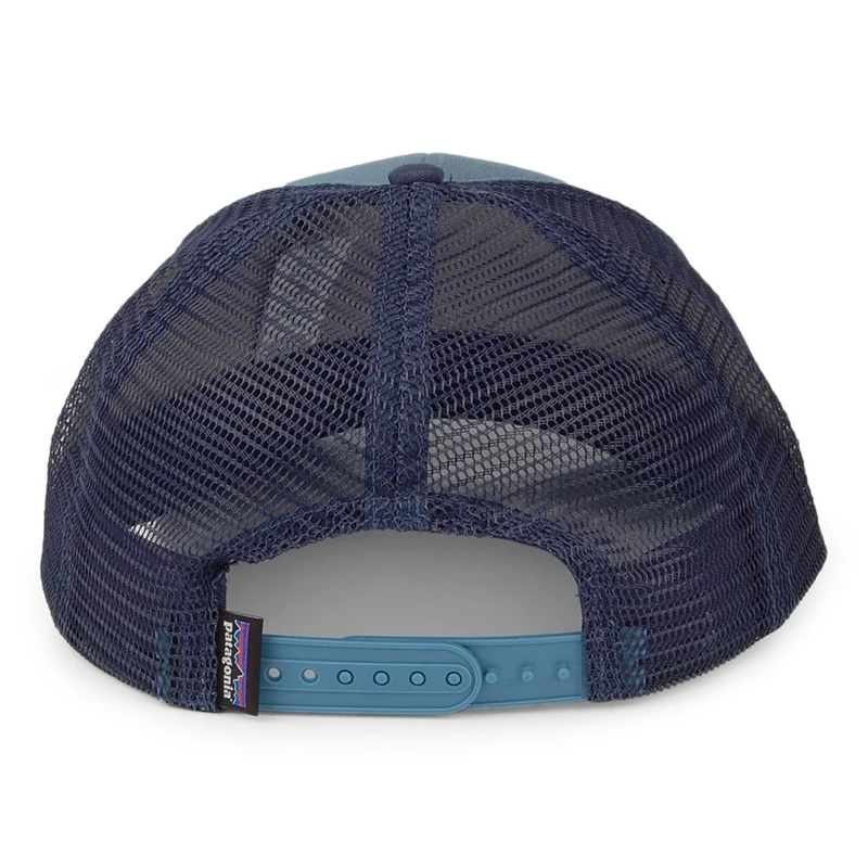 Casquette Trucker en Coton Bio P-6 Logo ardoise-bleu PATAGONIA
