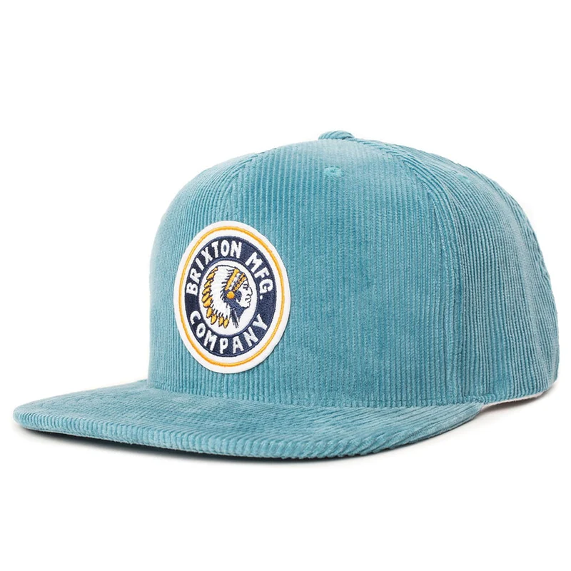 Casquette Snapback en Velours Côtelé Rival aqua BRIXTON