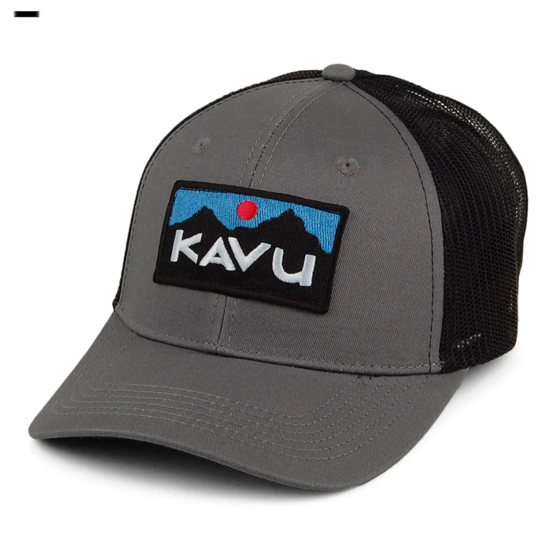 Casquette Trucker en Coton Sergé Above Standard anthracite KAVU
