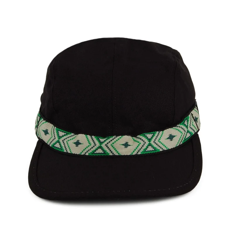 Casquette Strapback en Toile de Coton noir KAVU