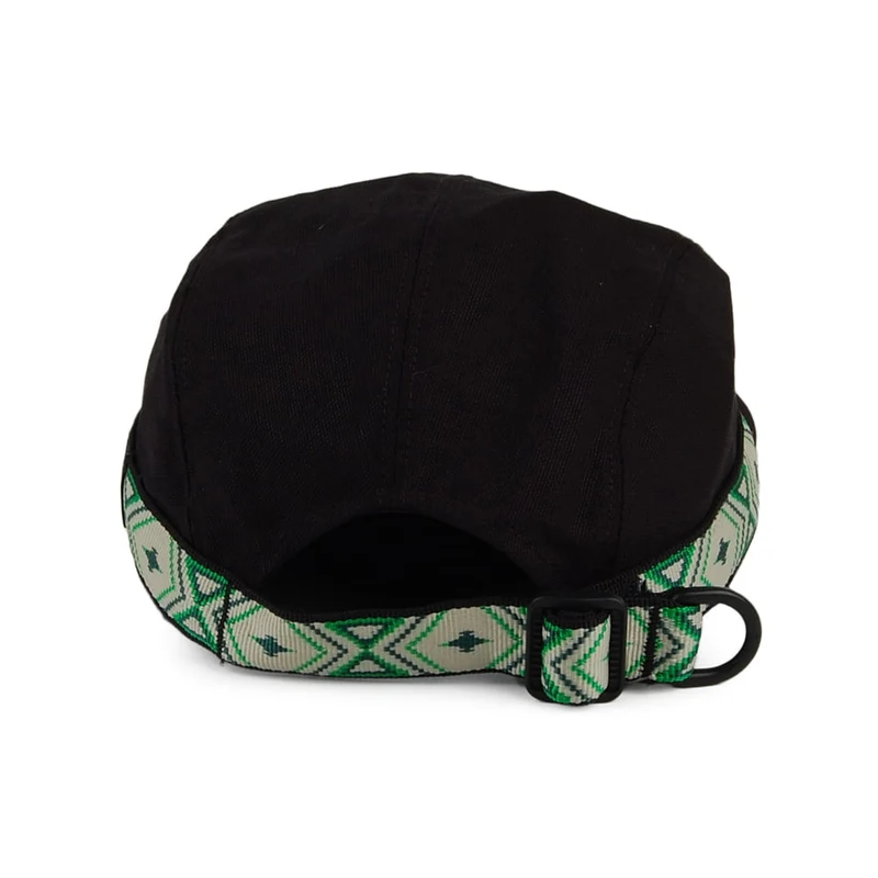 Casquette Strapback en Toile de Coton noir KAVU