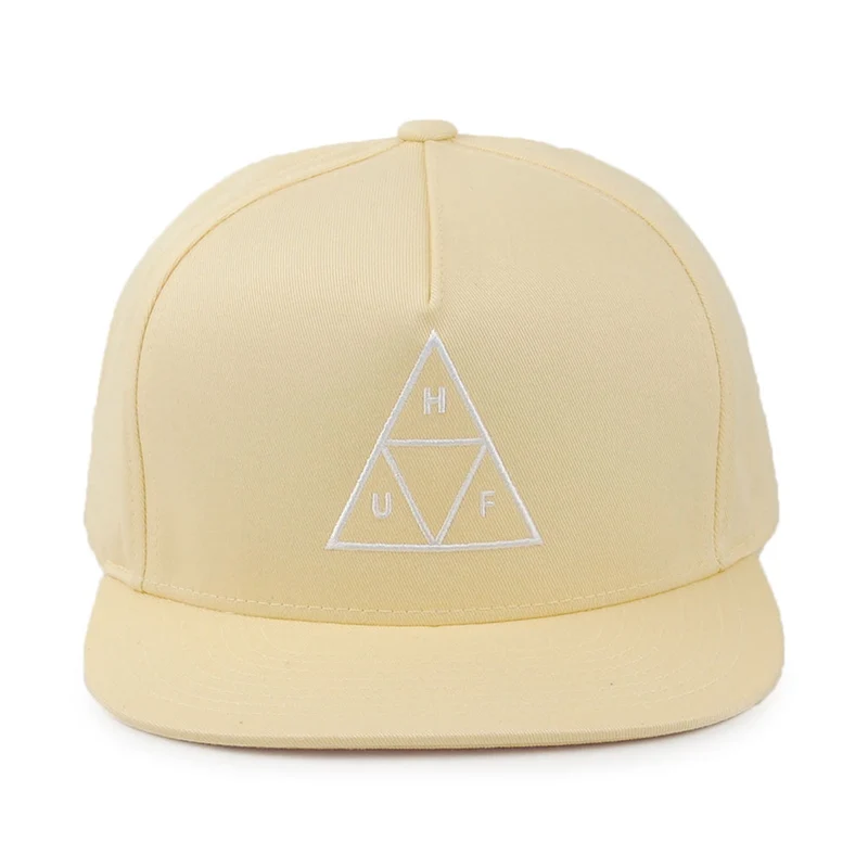 Casquette Snapback Triple Triangle citron HUF