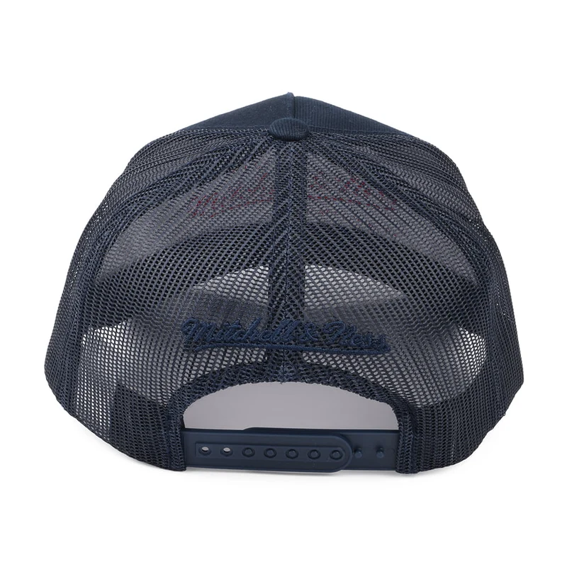 Casquette Trucker Branded Box Logo Classic bleu marine MITCHELL & NESS