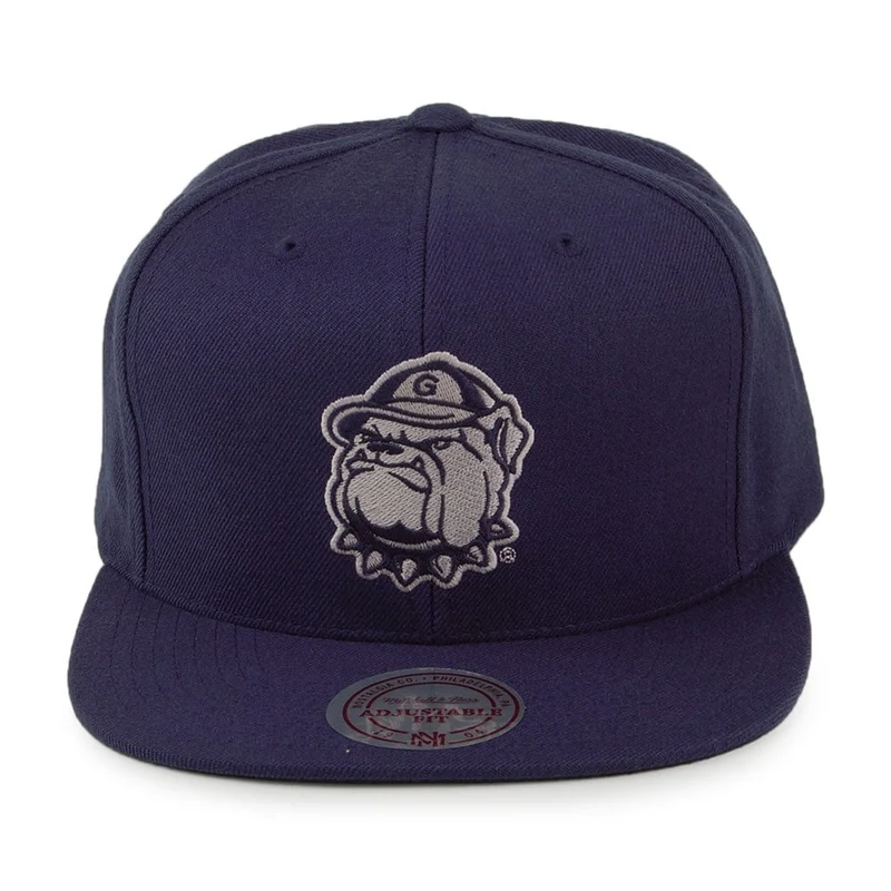 Casquette Snapback Core Wool Solid Georgetown Hoyas bleu marine MITCHELL & NESS