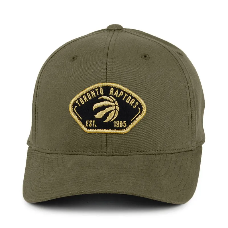 Casquette Snapback Captain Toronto Raptors olive MITCHELL & NESS