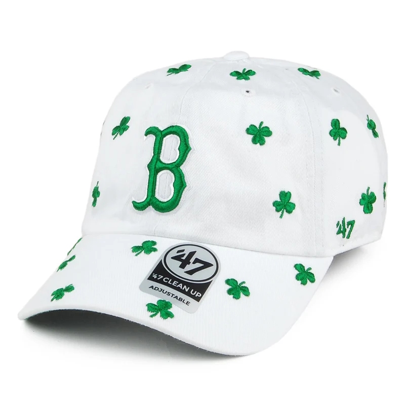 Casquette St. Patrick's Clover Clean Up Boston Red Sox blanc-vert 47 BRAND