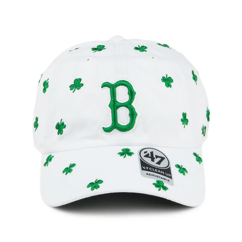 Casquette St. Patrick's Clover Clean Up Boston Red Sox blanc-vert 47 BRAND
