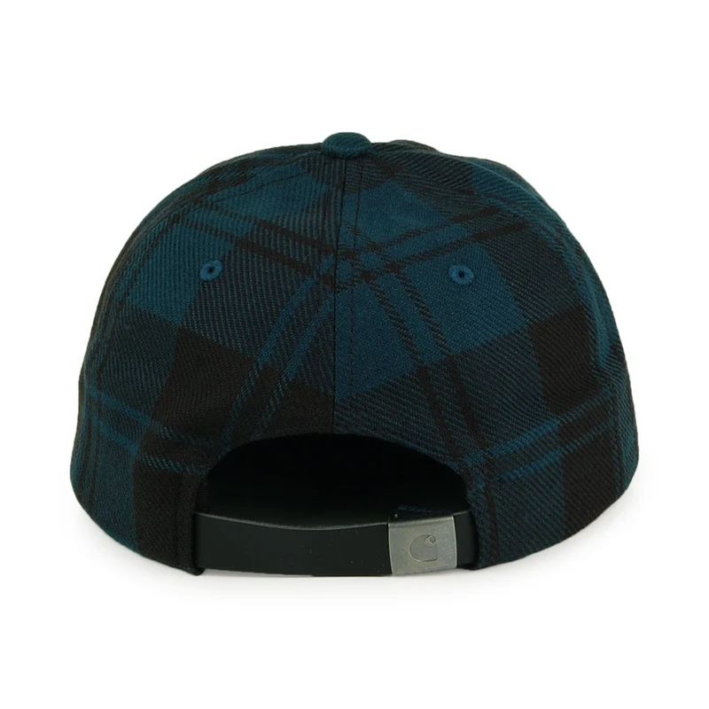 Casquette Strapback Non Structurée en Coton Sergé Pulford Check bleu-multi CARHARTT WIP