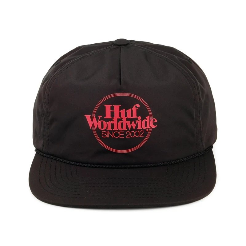 Casquette avec Zip à l'Arrière Issue noir HUF