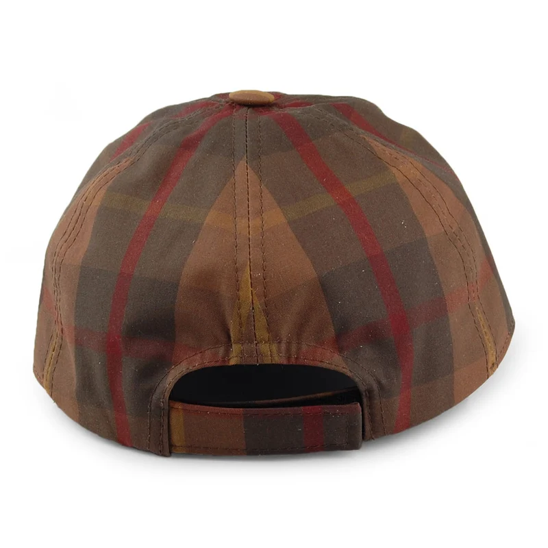 Casquette en Coton Ciré British Millerain marron-olive CITY SPORT