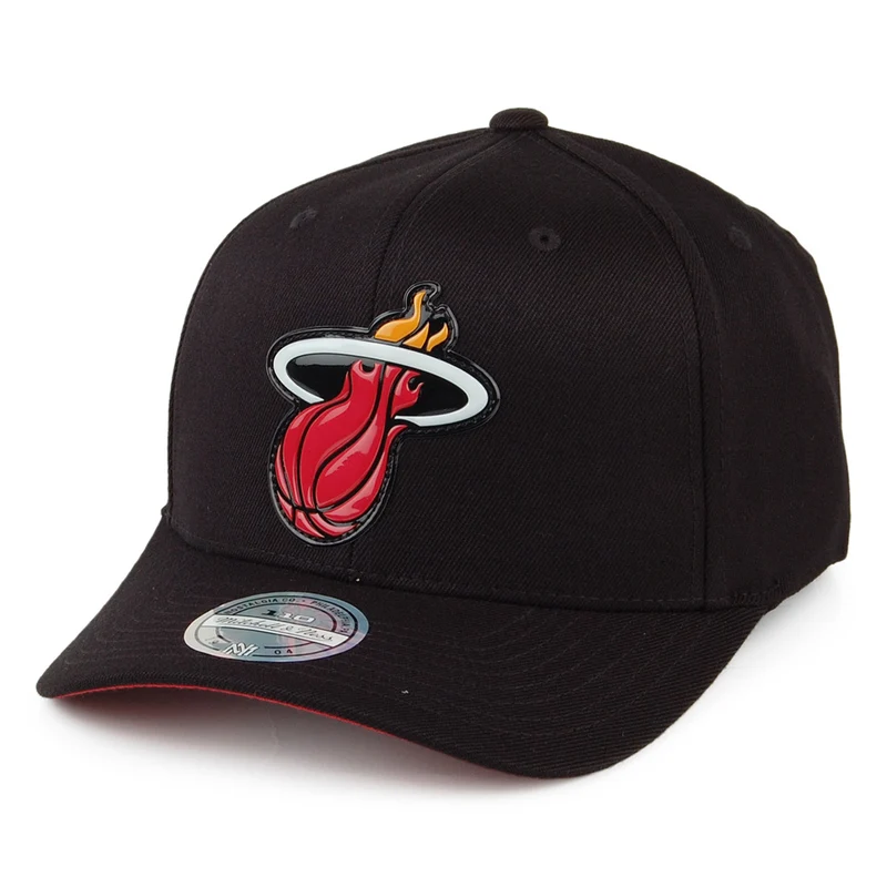 Casquette Snapback Chrome Logo Miami Heat noir MITCHELL & NESS