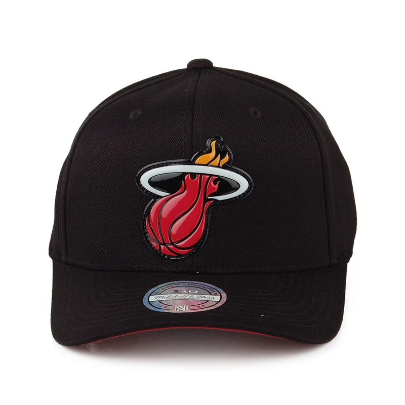 Casquette Snapback Chrome Logo Miami Heat noir MITCHELL & NESS