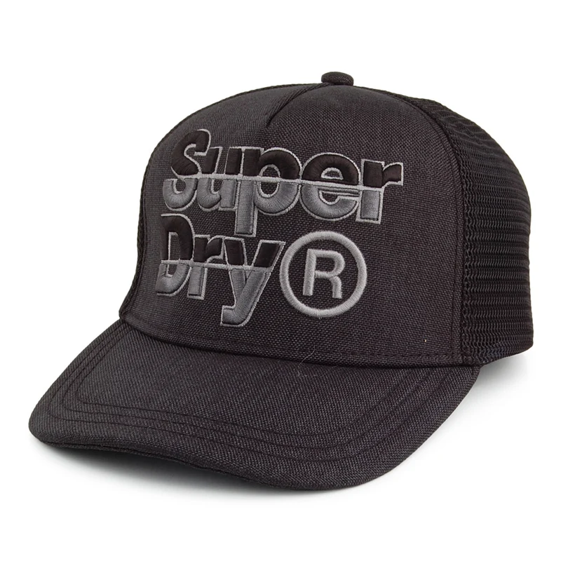 Casquette Trucker Mega Logo noir SUPERDRY