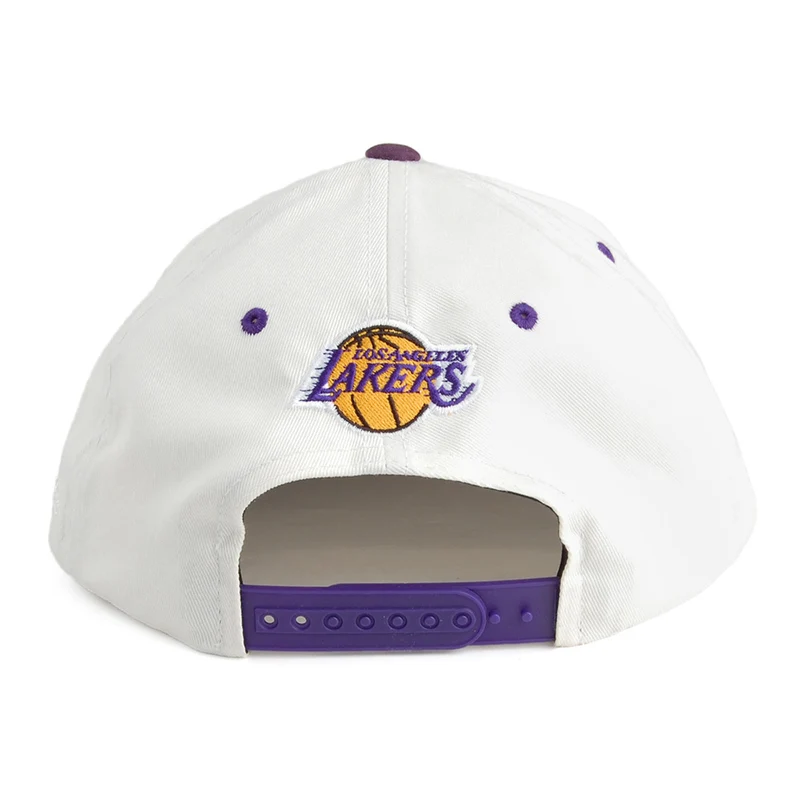 Casquette Snapback Dunk L.A. Lakers blanc cassé-violet MITCHELL & NESS