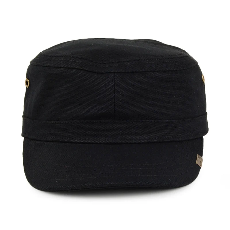Casquette Militaire en Toile de Coton Cirée noir TIMBERLAND