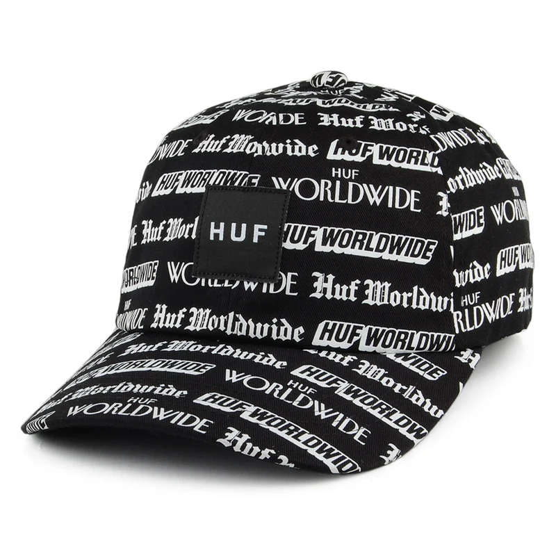 Casquette à Visière Incurvée Fake News noir HUF