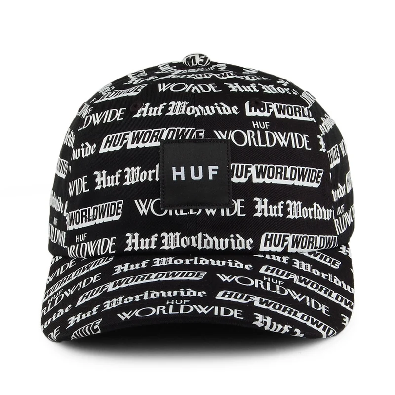 Casquette à Visière Incurvée Fake News noir HUF