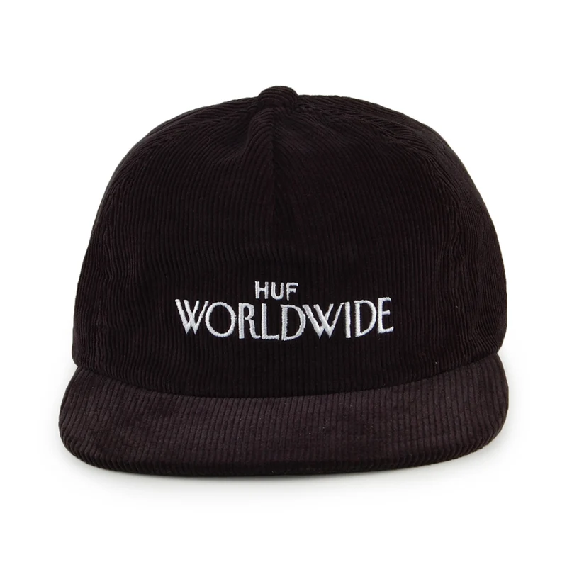Casquette Strapback en Velours Côtelé Archive noir HUF