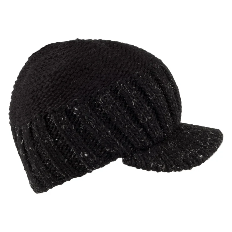 Casquette Militaire Tricot avec Boucle en Bois noir SCALA