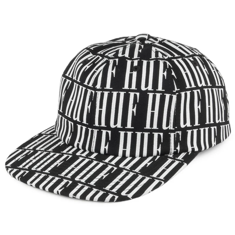 Casquette 6 Panel Night Market noir HUF