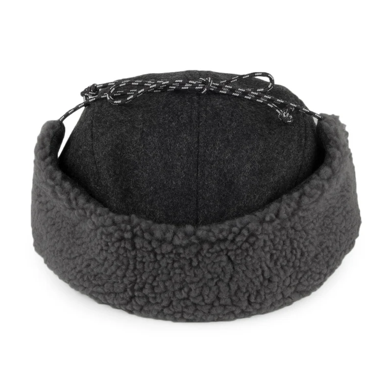 Casquette avec Protège-Oreilles en Laine Recyclée gris PATAGONIA