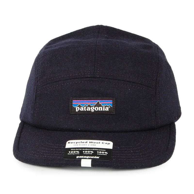 Casquette 5 Panel en Laine Recyclée bleu marine PATAGONIA