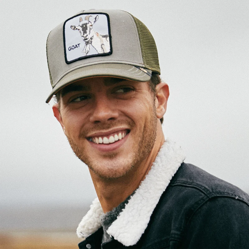 Casquette Trucker Goat Beard olive GOORIN