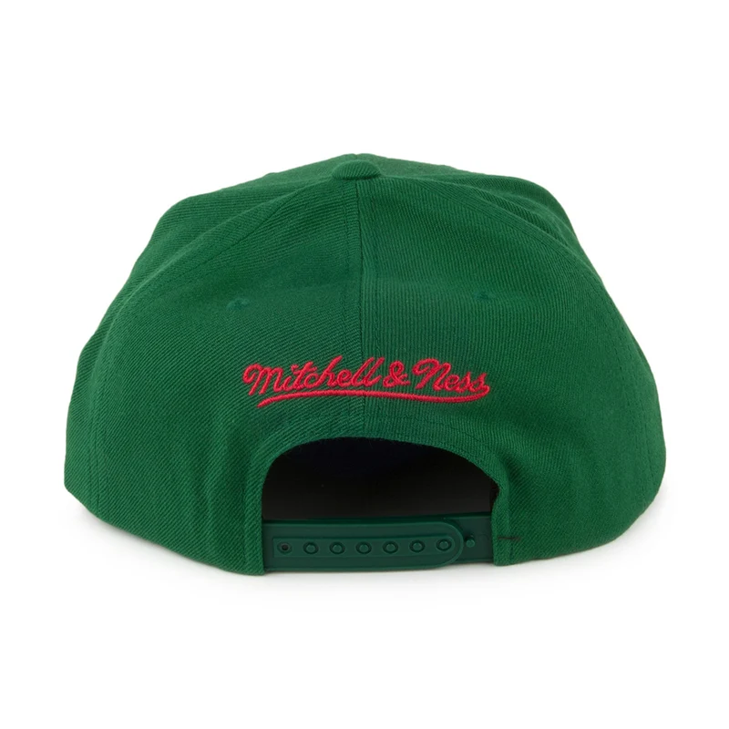 Casquette Snapback Wool Solid Milwaukee Bucks II vert MITCHELL & NESS