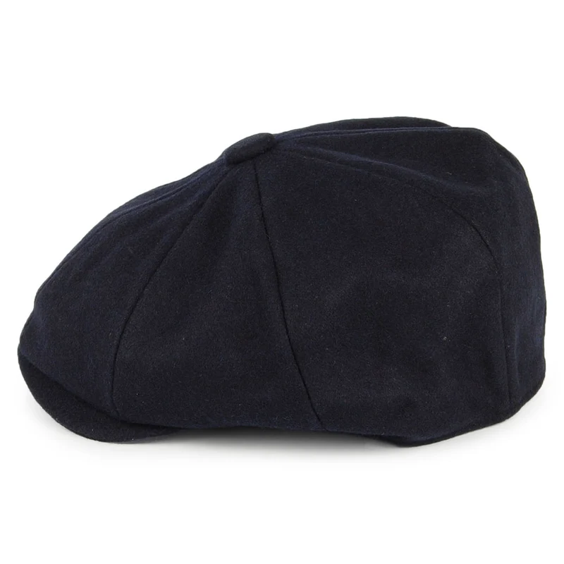 Casquette Gavroche en Laine Melton bleu marine CHRISTYS
