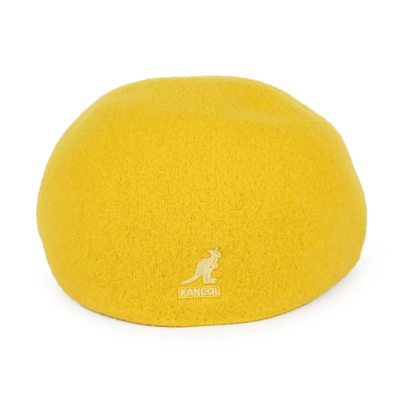 Casquette Plate en Laine 507 Seamless jaune KANGOL