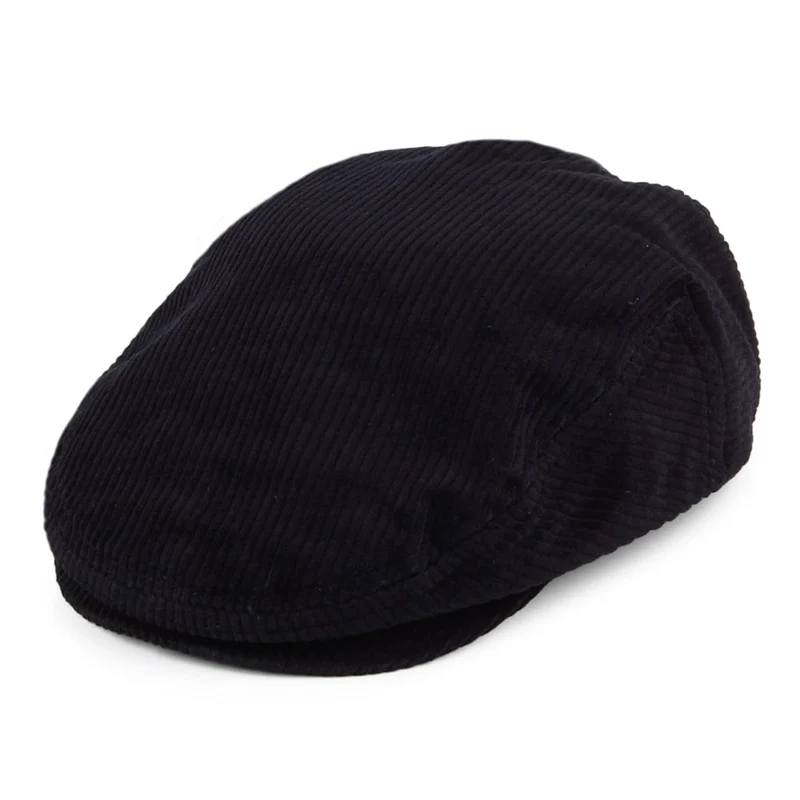 Casquette Plate en Velours Côtelé Légère Hooligan bleu marine délavé BRIXTON