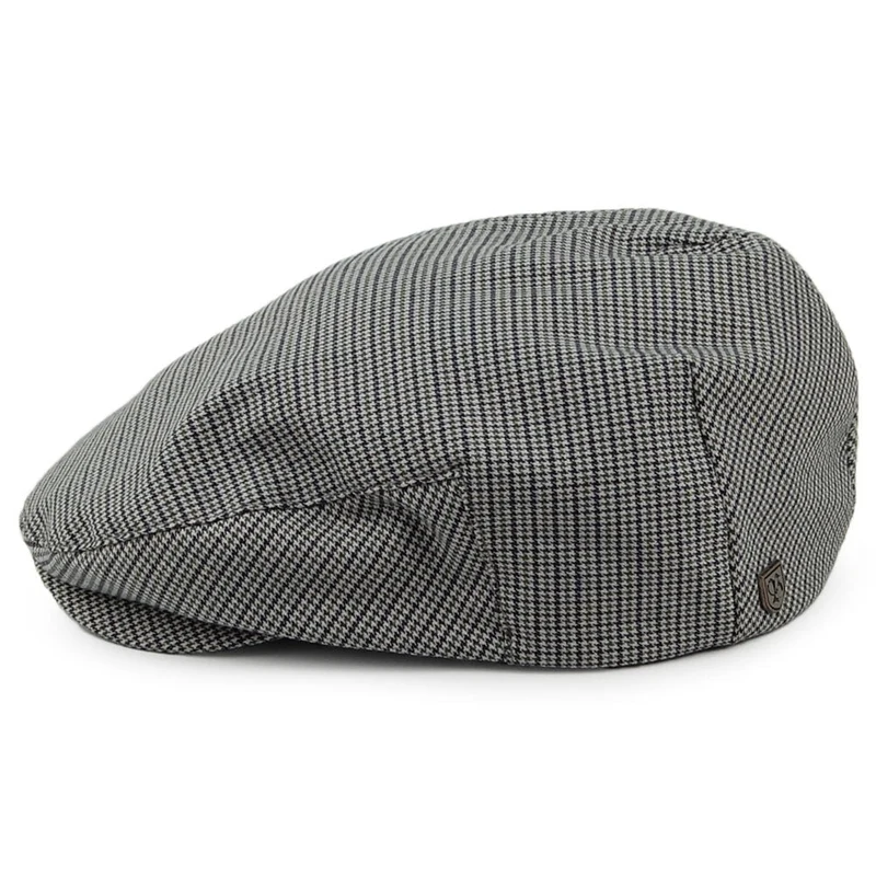 Casquette Plate Pied-de-Poule Hooligan olive-bleu marine BRIXTON