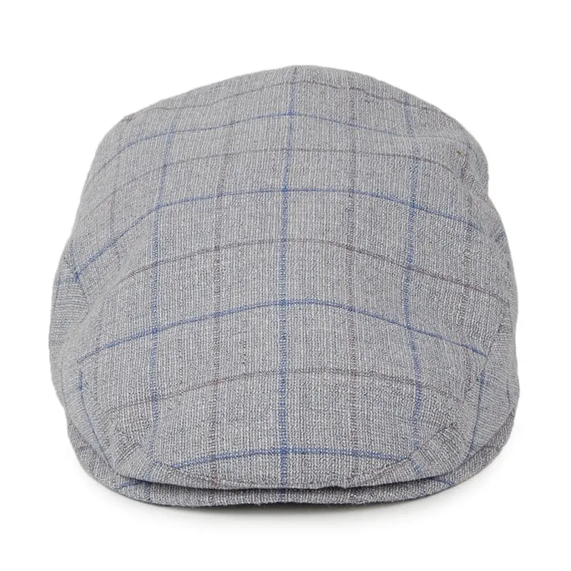 Casquette Plate à Carreaux bleu-gris CITY SPORT