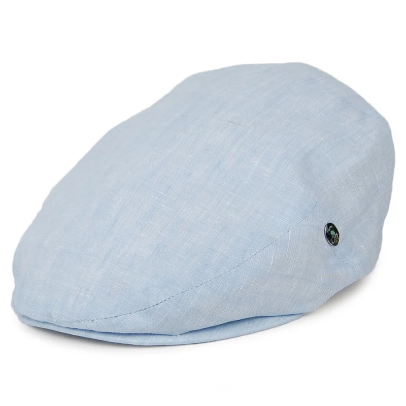 Casquette Plate en Lin Promo bleu clair CITY SPORT