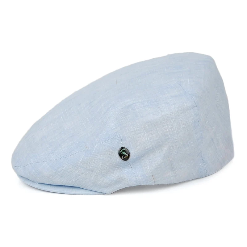Casquette Plate en Lin Promo bleu clair CITY SPORT