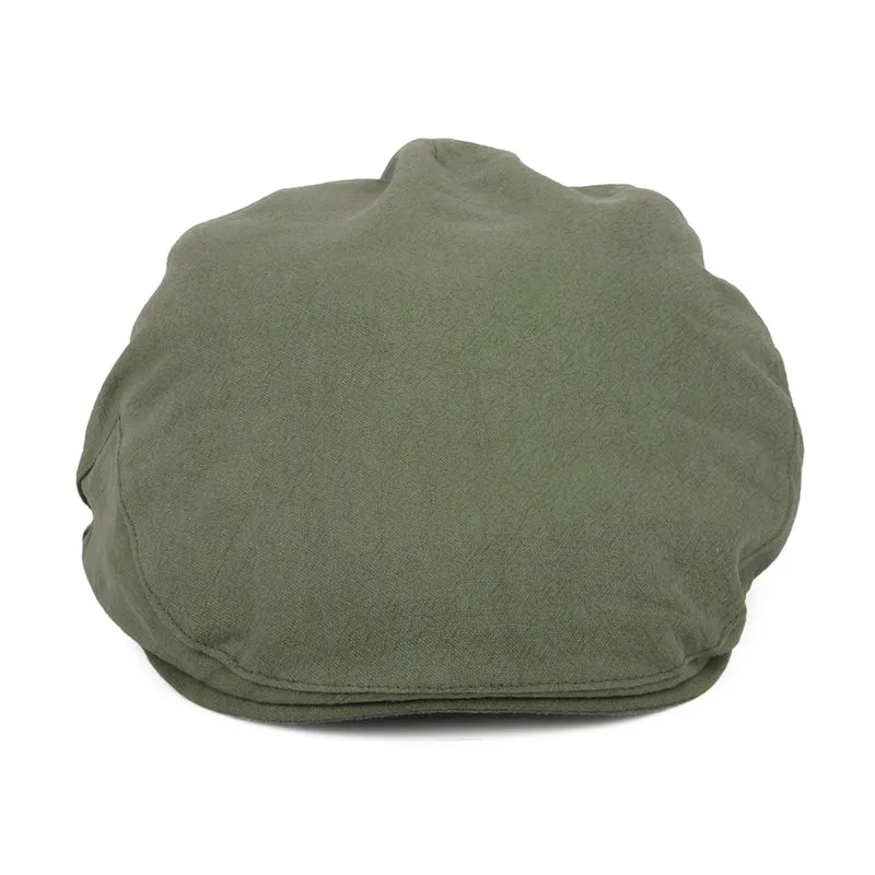 Casquette Plate en Lin Épais Skye Balmoral khaki CHRISTYS
