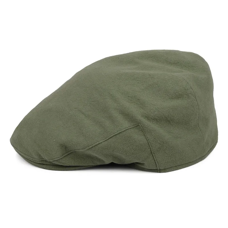 Casquette Plate en Lin Épais Skye Balmoral khaki CHRISTYS