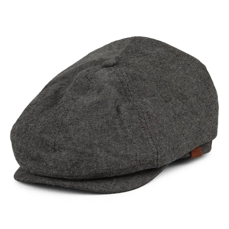 Casquette Gavroche Jamaica noir chiné BARTS