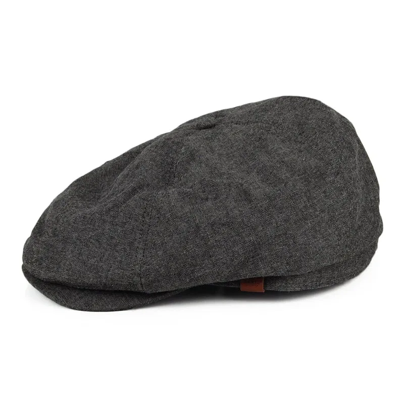 Casquette Gavroche Jamaica noir chiné BARTS