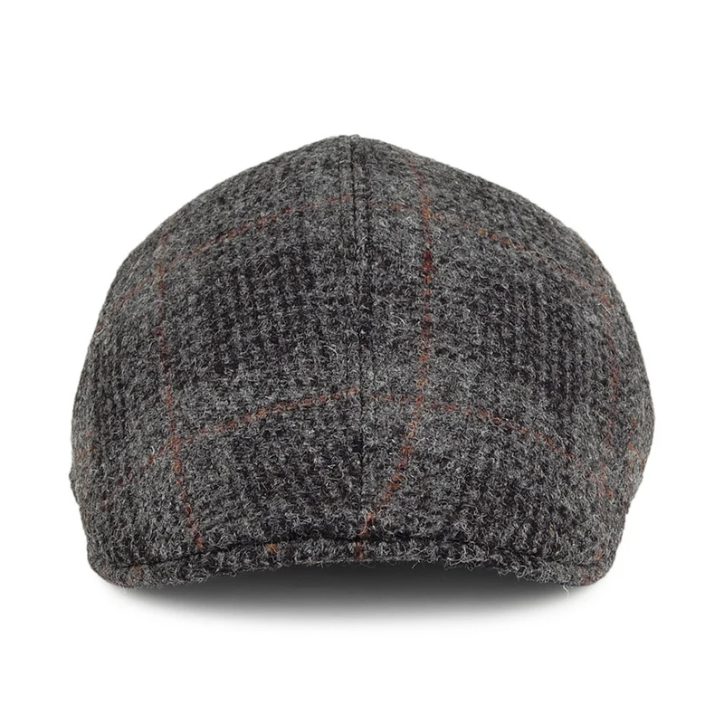 Casquette Plate Ascot en HARRIS TWEED Daily mélange de gris CRAMBES