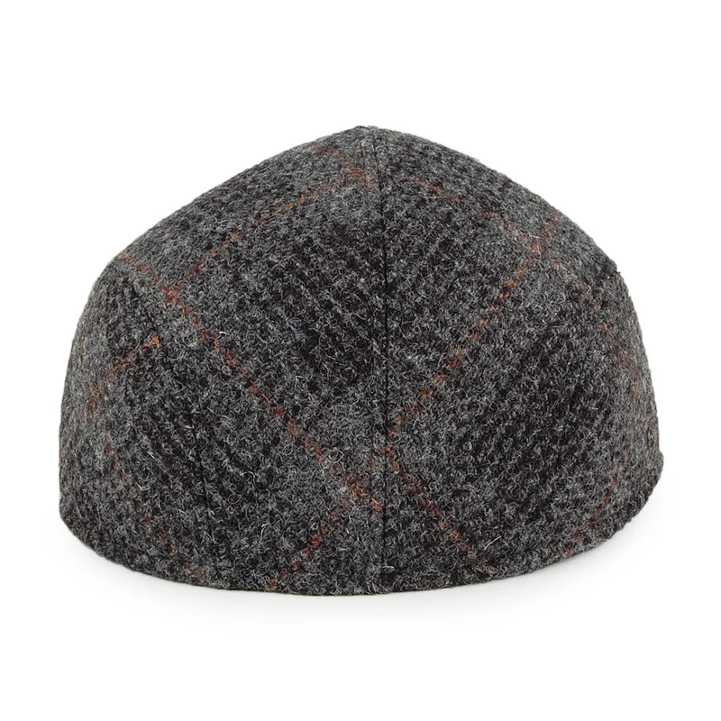Casquette Plate Ascot en HARRIS TWEED Daily mélange de gris CRAMBES