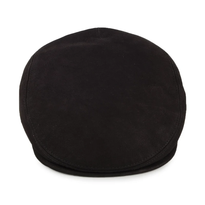 Casquette Plate en Daim noir CITY SPORT