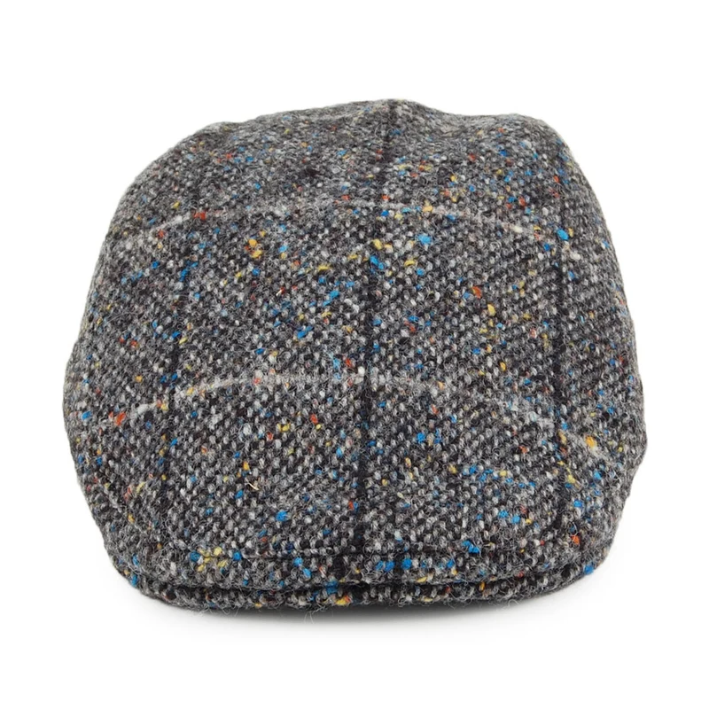Casquette Plate Tweed du Donegal à Carreaux Protège-Oreilles Oslo gris FAILSWORTH