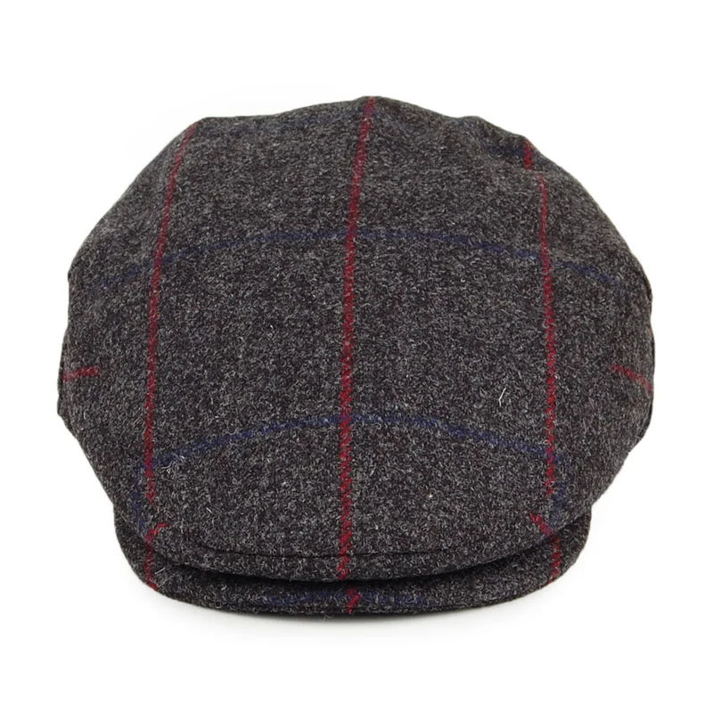 Casquette Plate Imperméable à Carreaux panaché de gris FAILSWORTH