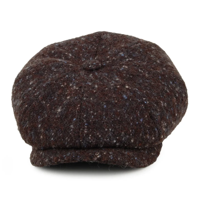 Casquette Gavroche en Tweed du Donegal Hatteras marron STETSON