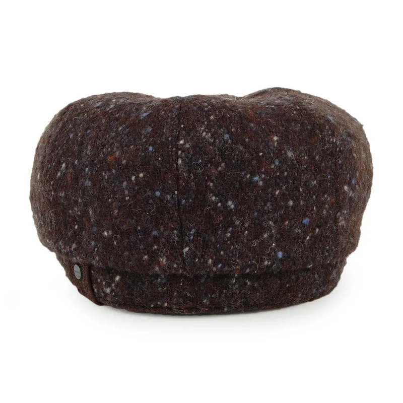 Casquette Gavroche en Tweed du Donegal Hatteras marron STETSON