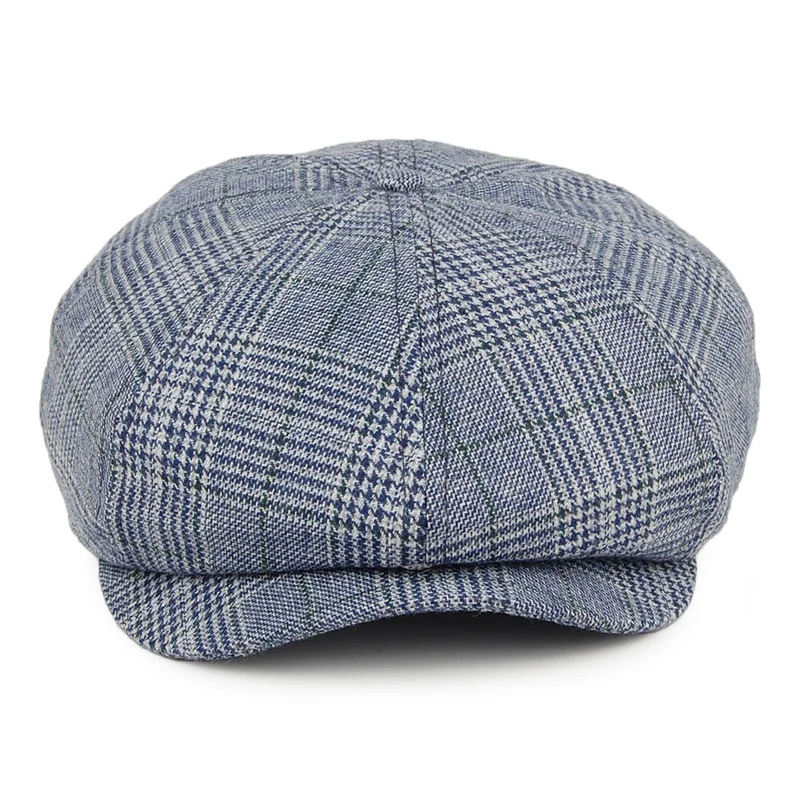 Casquette Gavroche Prince-de-Galles Brood bleu marine-gris BRIXTON