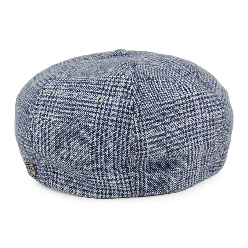 Casquette Gavroche Prince-de-Galles Brood bleu marine-gris BRIXTON