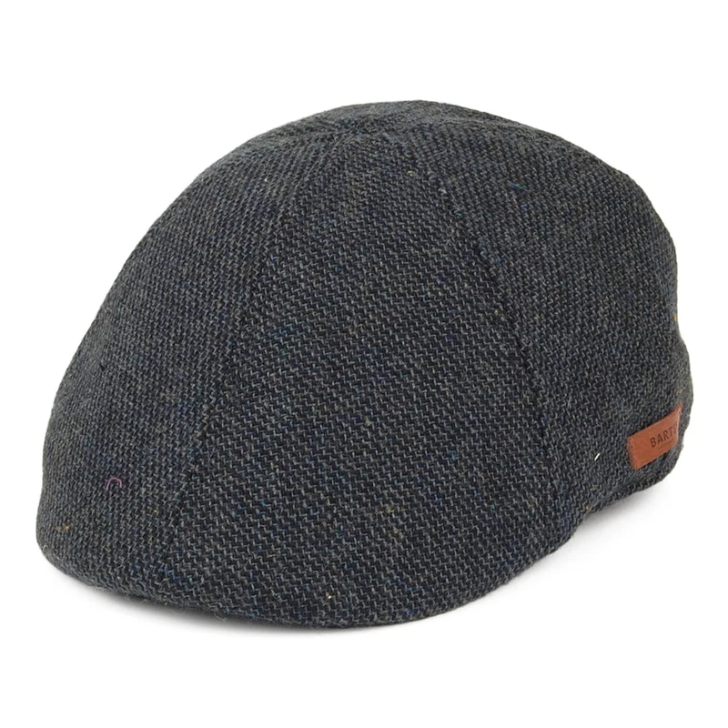 Casquette Plate Bec-de-Canard à étiquette marron Mr. Mitchell bleu marine BARTS